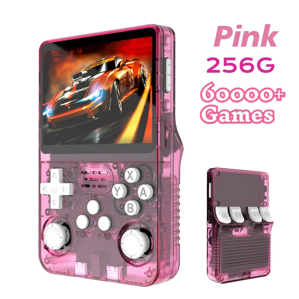 BOYHOM R36S Retro Handheld Video Game Console Linux System 3.5 Inch IPS Screen R35s Pro Portable Pocket Video Player 64GB Games