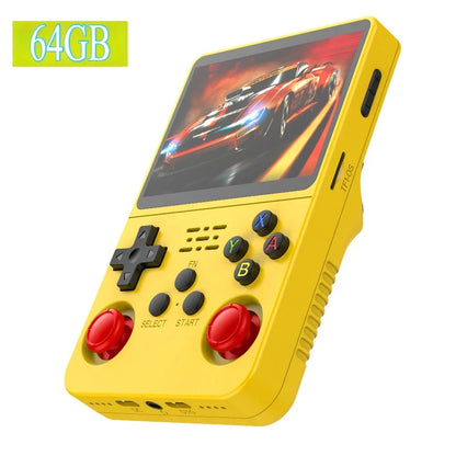 BOYHOM R36S Retro Handheld Video Game Console Linux System 3.5 Inch IPS Screen R35s Pro Portable Pocket Video Player 64GB Games