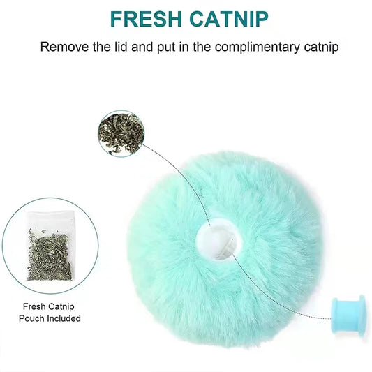 1/3Pcs Interactive Ball Smart Cat Dog Toys Plush Electric Catnip Training Toy Kitten Touch Sounding Pet Product Squeak Toy Ball