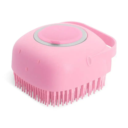 2-in-1 Dog & Cat Shampoo Brush: Gentle Massage & Detangling