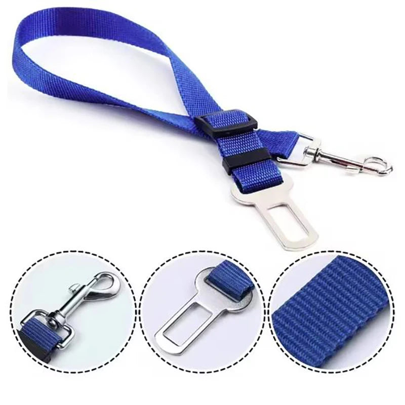 Hot dog seat belts hot sale pet car seat belt retractable leash dog carrier safety convenient dog leash supplies