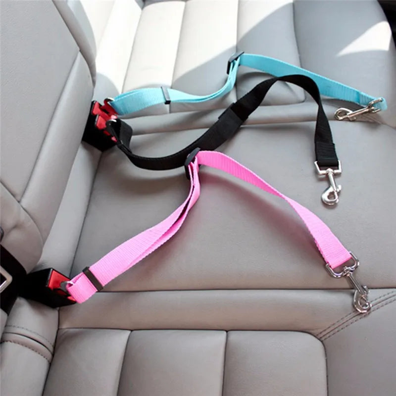 Hot dog seat belts hot sale pet car seat belt retractable leash dog carrier safety convenient dog leash supplies