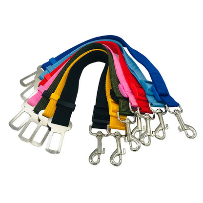 Hot dog seat belts hot sale pet car seat belt retractable leash dog carrier safety convenient dog leash supplies